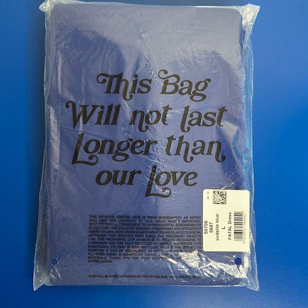 NWT Wolford Fatal Dress L Blue - Picture 12 of 13